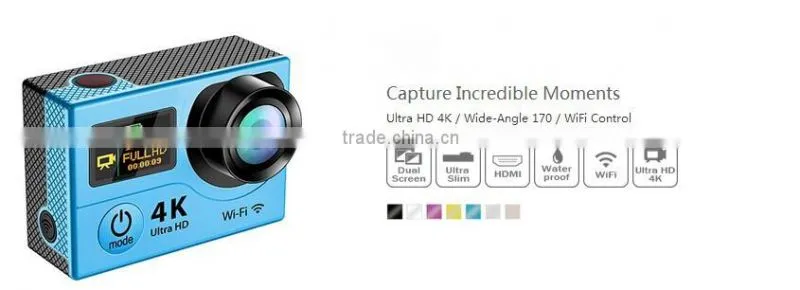 Be unique!! Dual Screen 4K Action camera 1080p 60 fps SJ8000 Wifi Sport DV Wireless Action Camcorders With Waterproof 30M