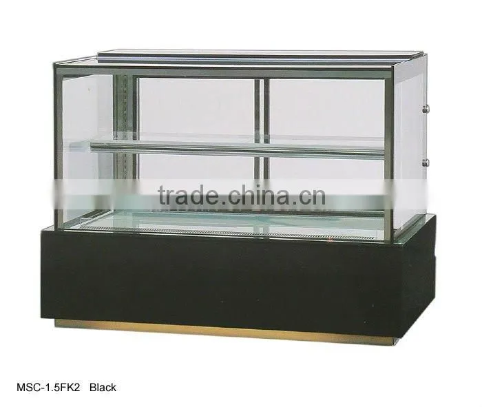square marble cake display cabinet