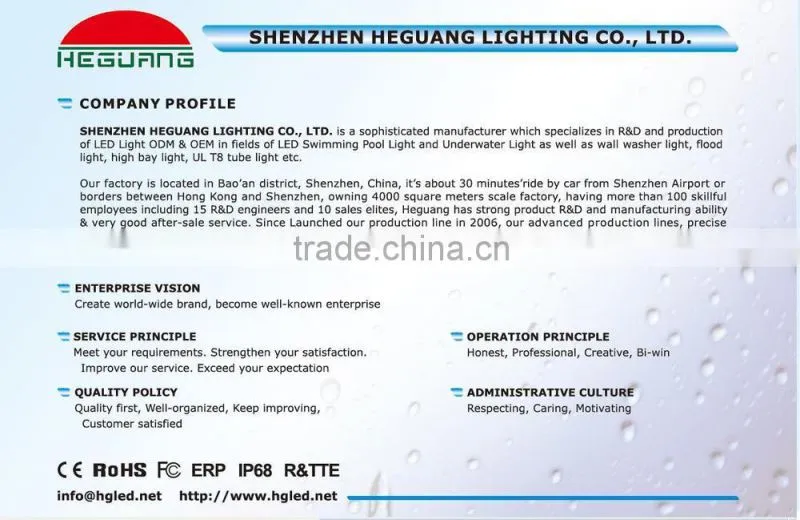 IP68 LED underwater light 6W pool light