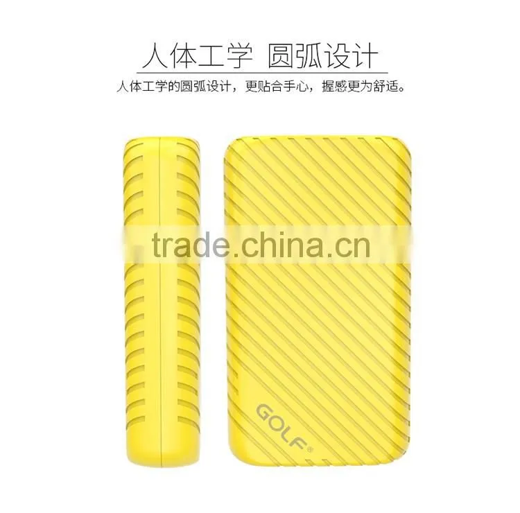 GOLF original full capacity 16000mAh power bankcharging for two device