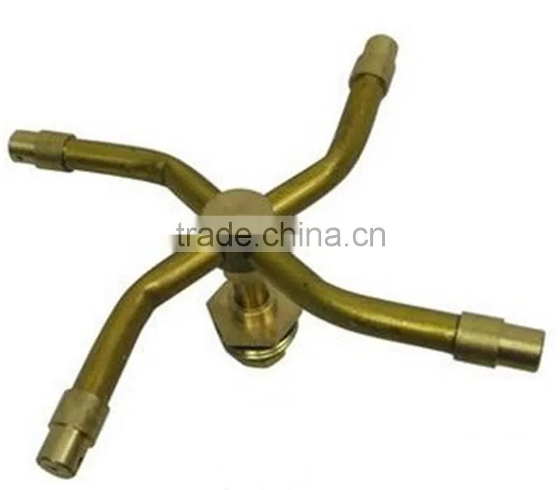 Low MOQ G1/2" Four-arm Rotating Micro Irrigation Nozzle Brass Nozzle