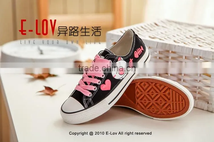 NO.D020HHot sales high quality ladies canvas shoes