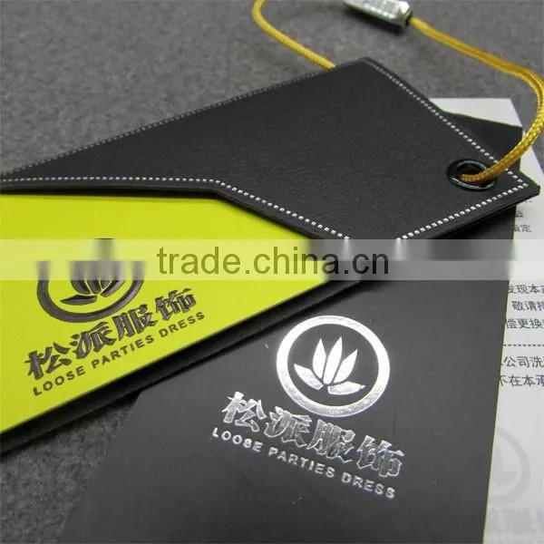 PU Coated Thick Garment Labels And Tags