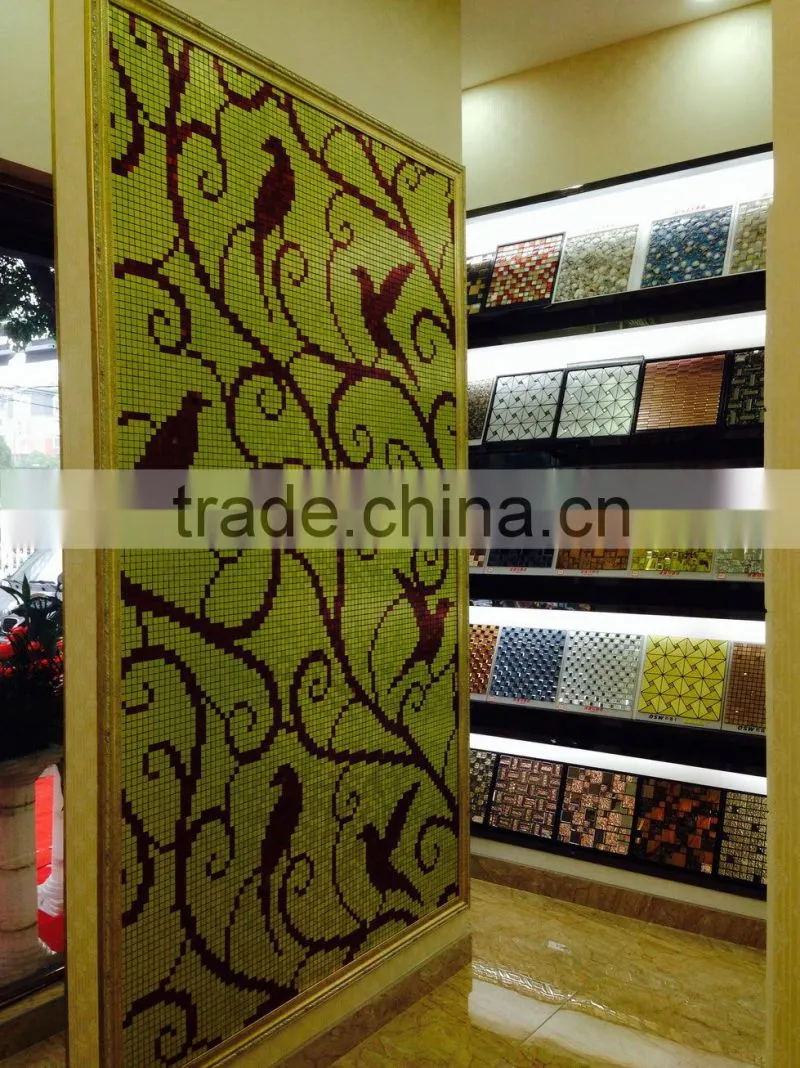 mosaic aluminium composite wall tile in alibaba china/self-adhesive acp sheet/adhesion mosiac tile