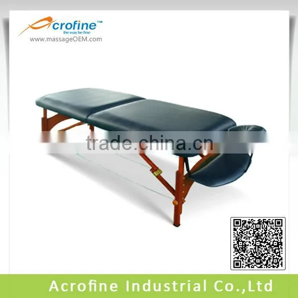 wooden massage bed for beauty fancy soft leather massage bed
