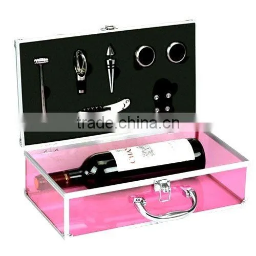 Wine set Corkscrew + Thermometer + wine collar + Wine-Pourer
