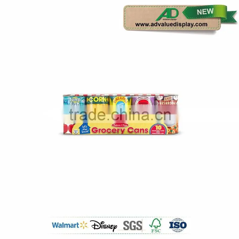 Cardboard Countertop Retail Canned Food Display Box