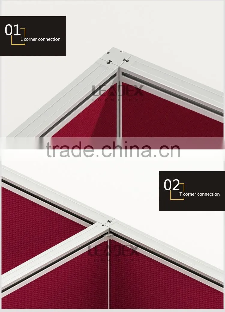The simple and easy installation metal desk