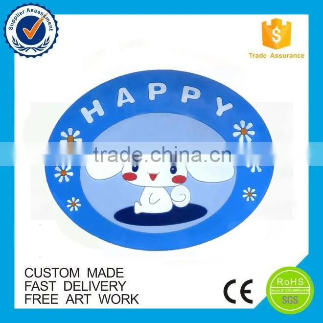 Top quality custom print logo soft pvc coaster
