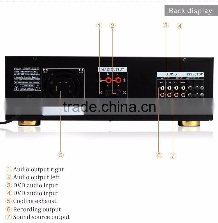 Free samples pa sound power amplifier ktv echo amplifier