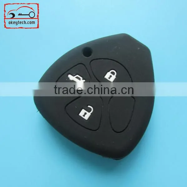 Okeytech silicone key cover Toyota Camry 4 buttons silicone key cover for silicone car key cover