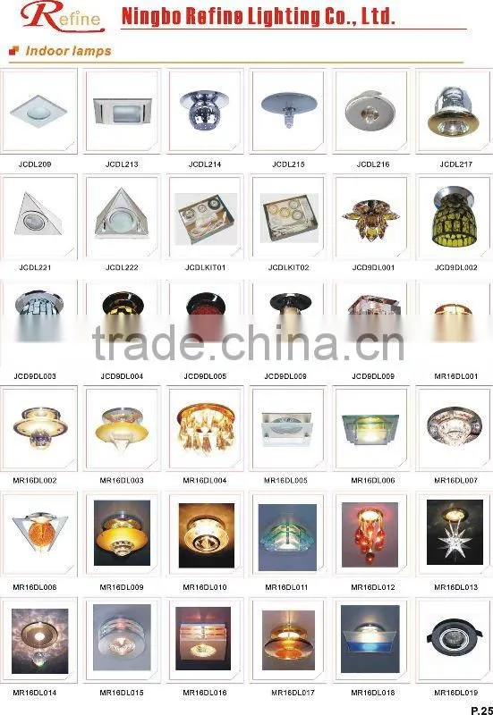JCD9 crystal halogen downlight spot light suspended ceiling lighting