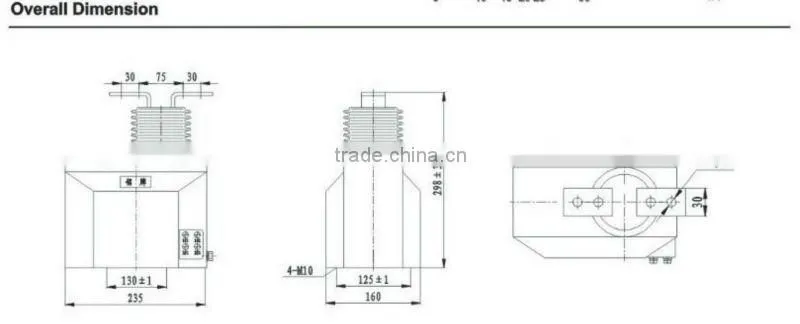 LQJ-10 high voltage transformer in china 11kv step down transformer special type transformer