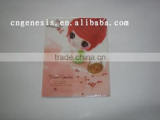 School easy use color PVC book protector/Plastic school book cover / PVC waterproof notebook cover wholesale