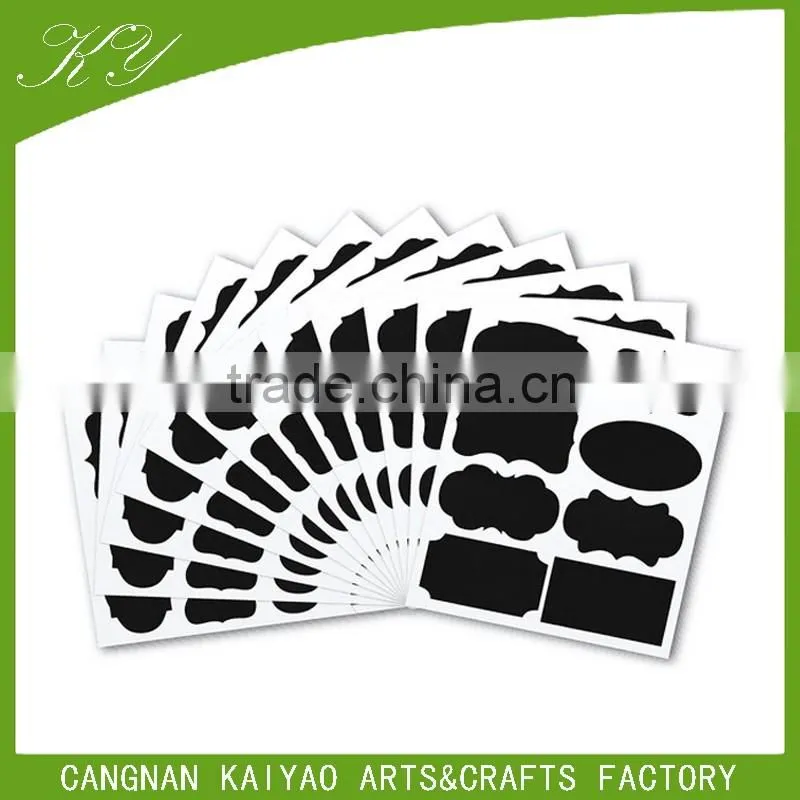 Wholesale Custom Removable Self Adhesive Plastic Glass Bottle Label Sticker Chalkboard Label Writable Vinly PP Decal Sticker