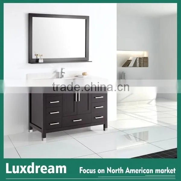 USA modern bathroom vanity series with quartz top