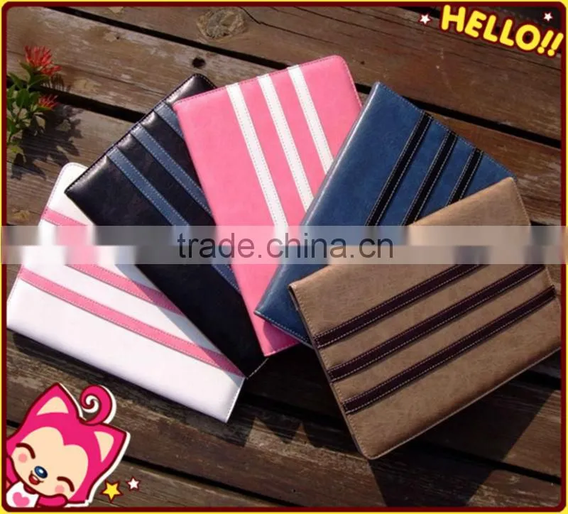 Wholesale high quanlity leather cover for apple ipad air case