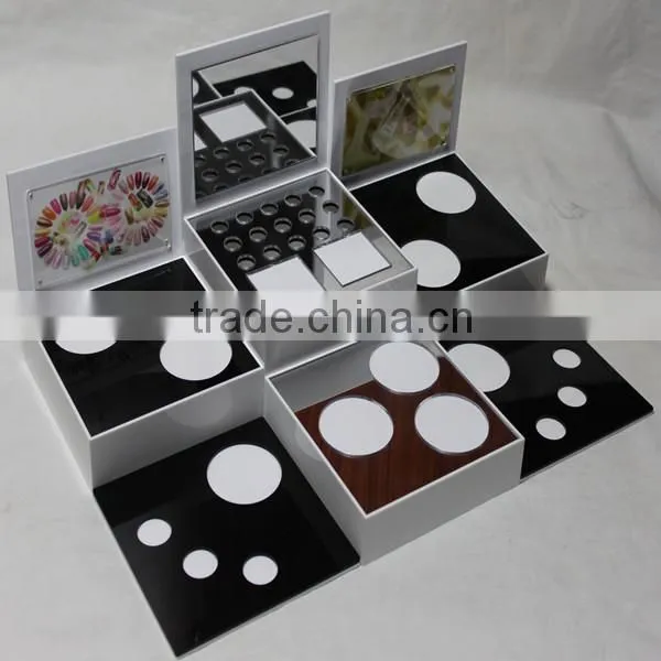 2016 fashion design wholesale price acrylic cosmetic display