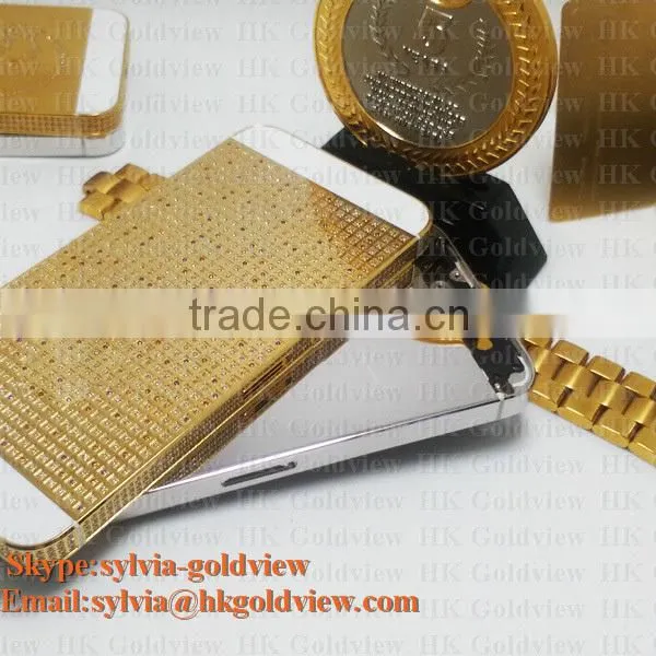 Lower Price High quality gold color housing kit for iphone 5