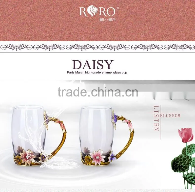 RORO 2014 New Design March in Paris daisy craft gift water mug