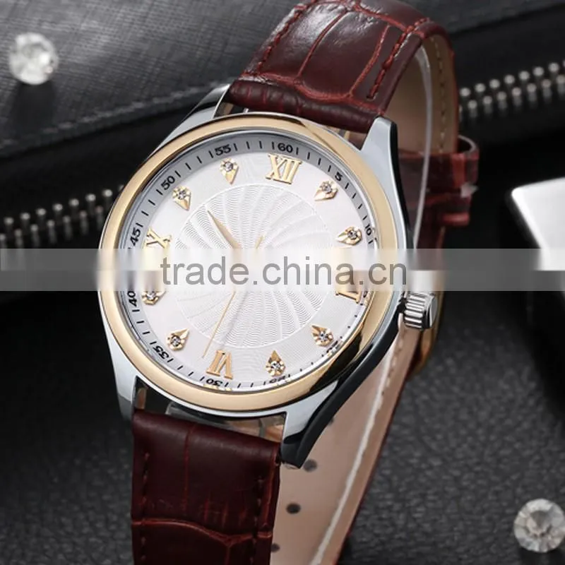 China Watch Factory Newest Design Waterproof Fashion Leather Watch, Wholesale Promotional men Watch