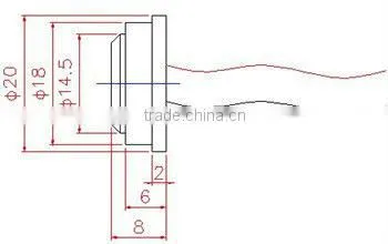 200KHz Ultrasonic Transducer for Gas Flow MeterUltrasonic Air Flow Meter SensorPiezoelectric Gas Flow Ultrasonic Transducer