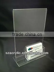 office acrylic name card container business card box
