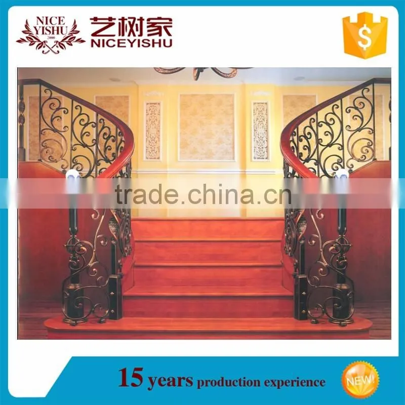 wrought iron stair handrail / stainless steel handrail bracket for sale