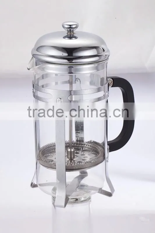 800ml / 4-cup Stainless Steel glass large french press