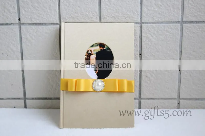 Gorgeous wedding guest book in handmade