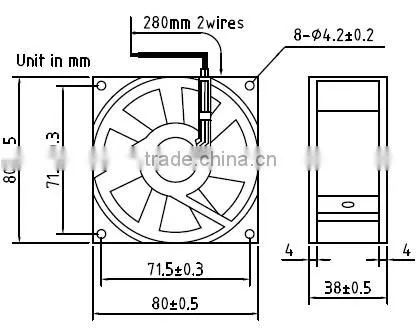 Shenzhen split window ac fan motor price
