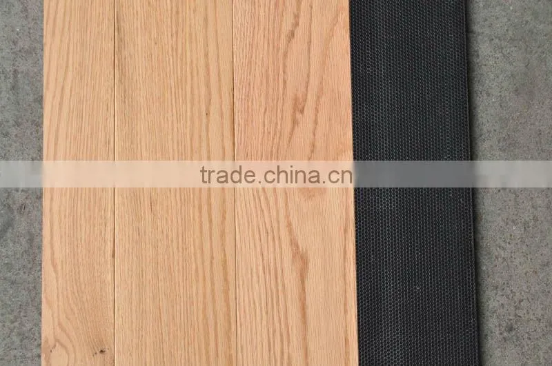 Wide 5" Natural White Oak Radiant Heat Solid Wooden Plank
