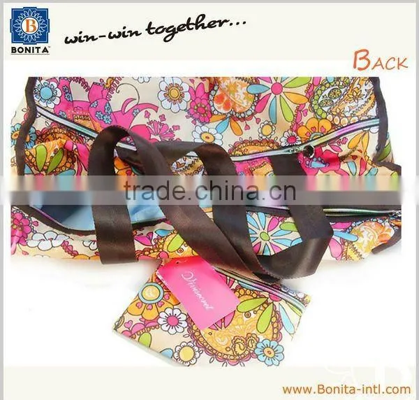 2012 Fashion style flora travel bag, duffel bag, lady hand bag