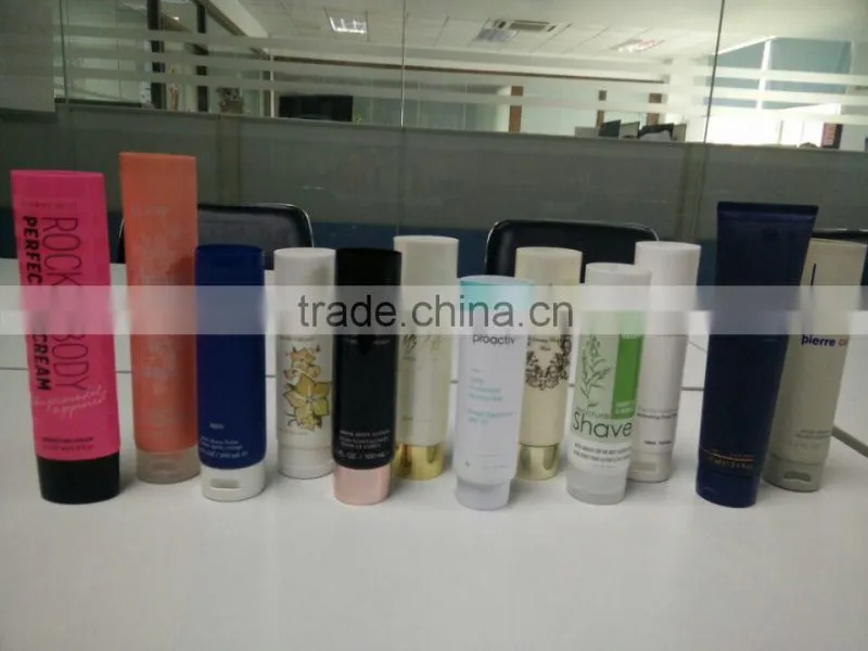 Cheap elegant D40 colorful body cream cosmetic plastic tube