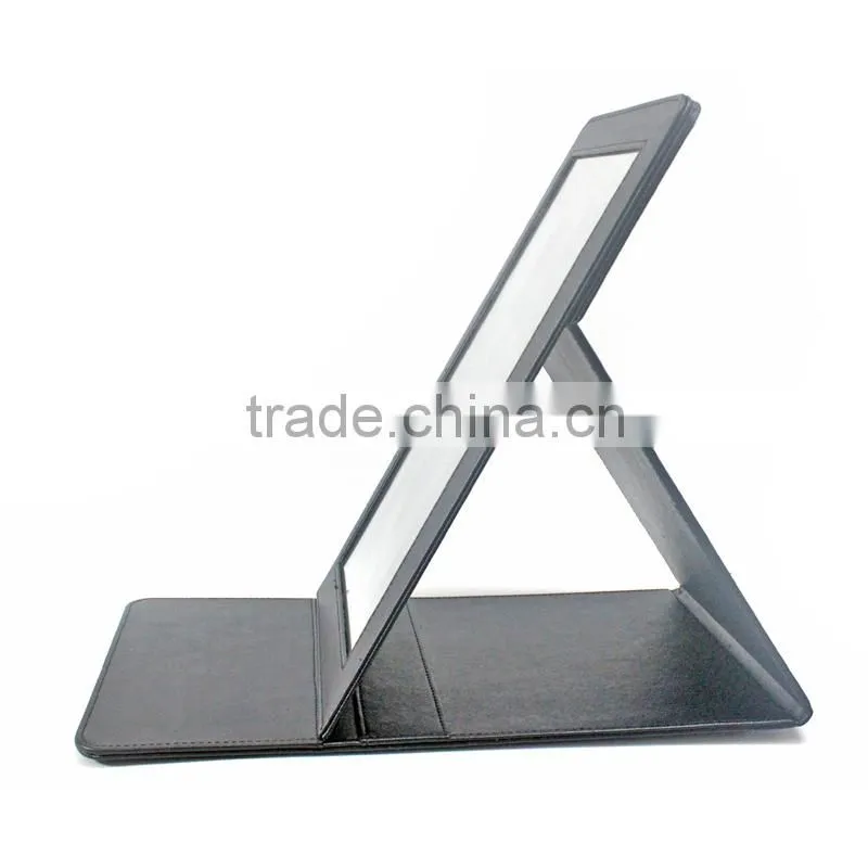 PU folding ladies square mirror