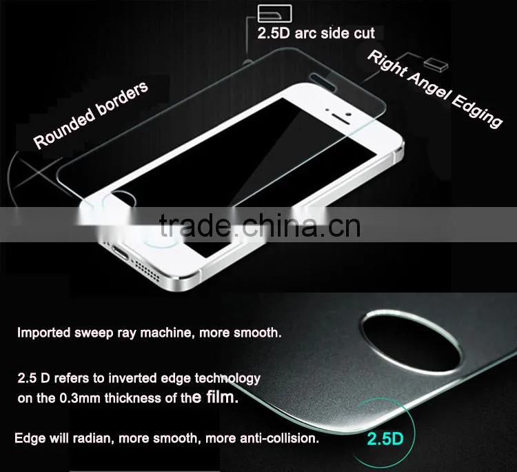 for iphone 6 full screen tempered glass, No crash metal frame