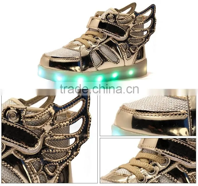 2016 Hot Selling Unisex Roller Shoe High Neck Shoes For Girls LED Light Up Shoes