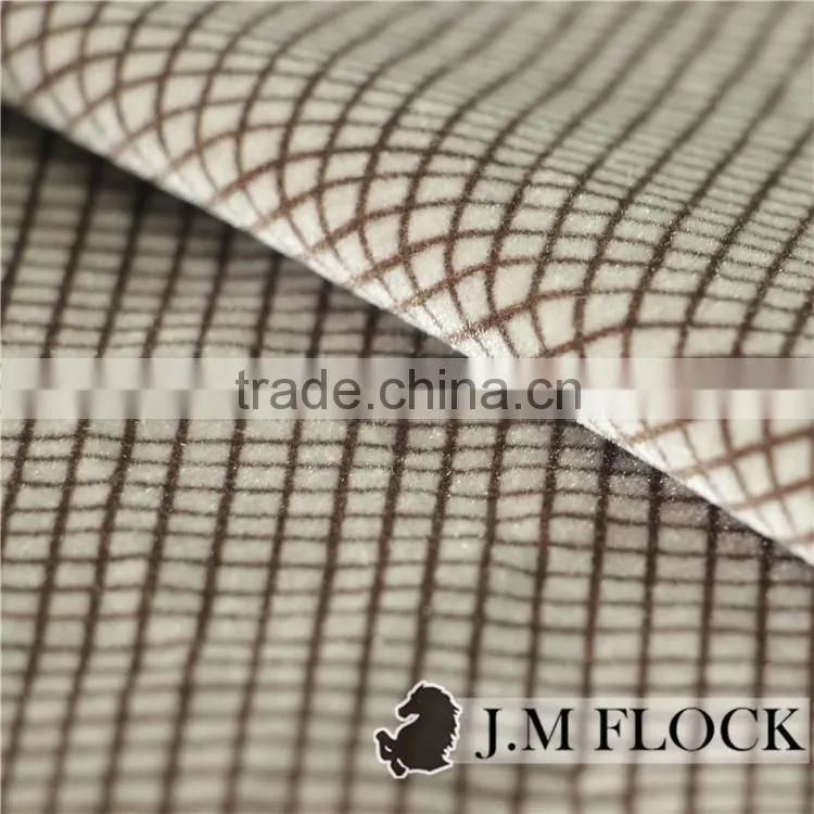 polyester flocked fabric/flocked suede fabric/suede flocking fabric