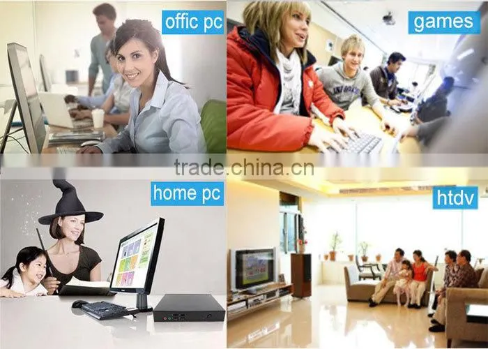 Thin Client 4G RAM 250G HDD Pentium Baytrail Mini Itx PC J2900 with Baytrail Quad-core CPU support SIM Card Mini PC With Fan