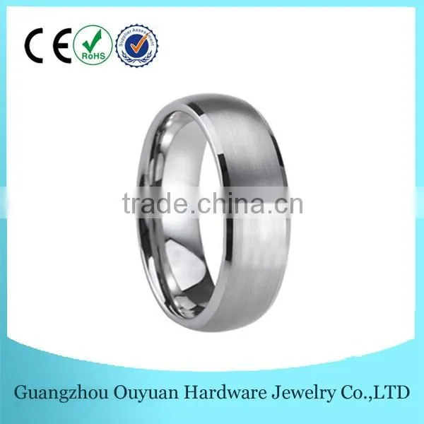 857 Dome Brushed Tungsten Carbide Ring, Tungsten Carbide Wedding Band Ring