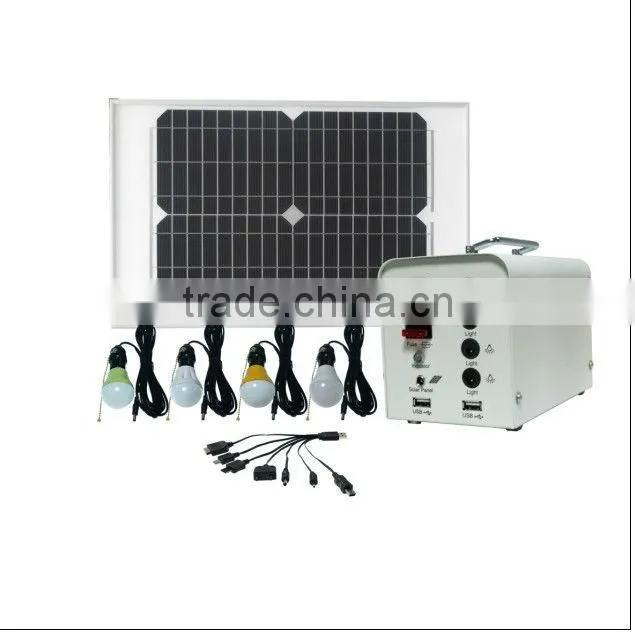 portable solar home lighting system with 4pcs led bulbs small solar system led lamp solar led light