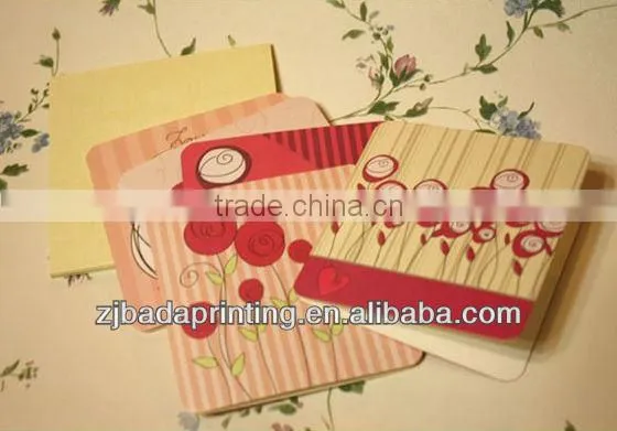 Customed Elegant Paper Greeting Cards