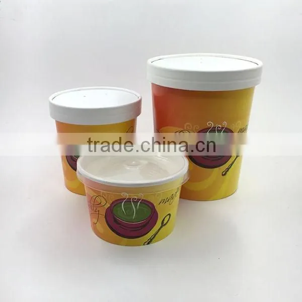 12oz soup paper cup with paper lid