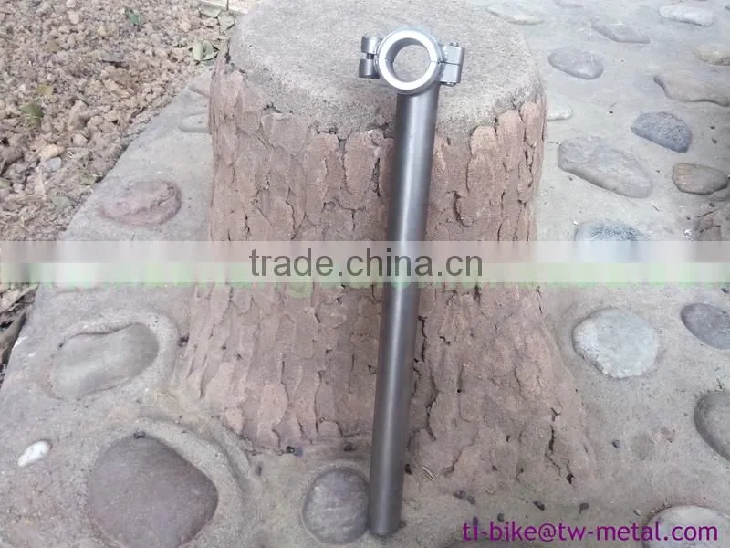 Titanium seat post for road bike frame or mountain bicycle frame 27.2 31.6 or 31.8