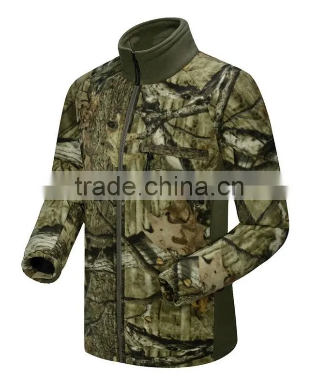 men camo fleece jacket hunting jackets unisex camouflage fleece jacket