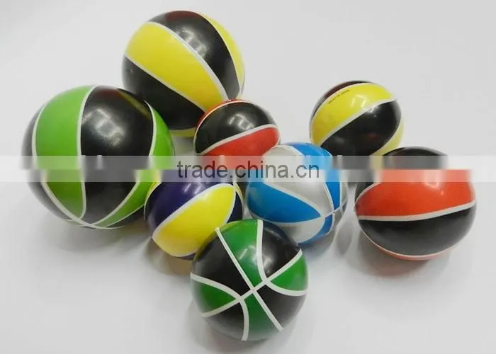 Basketball PU foam Ball High quality children toy balls Soft anti stress ball