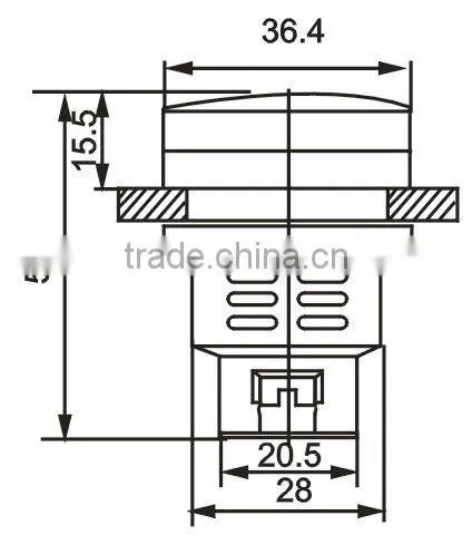 energysaving indicator light ,220v 24v neon pilot light led AD127-30D