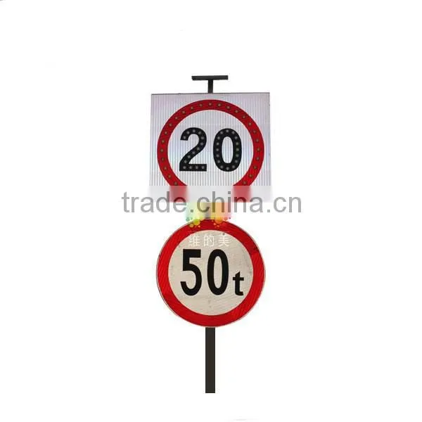 Hot selling solar powered traffic sign international limit speed sign road sign boards