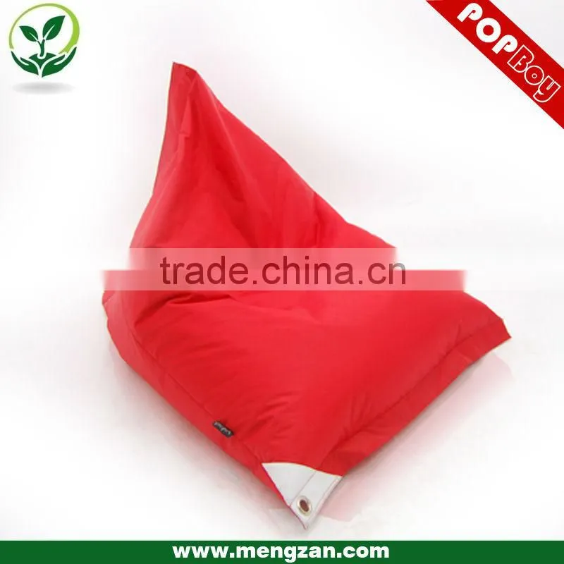 Twisting reclining lounger bean bag, quilting treatment, faux leather or polyester optional