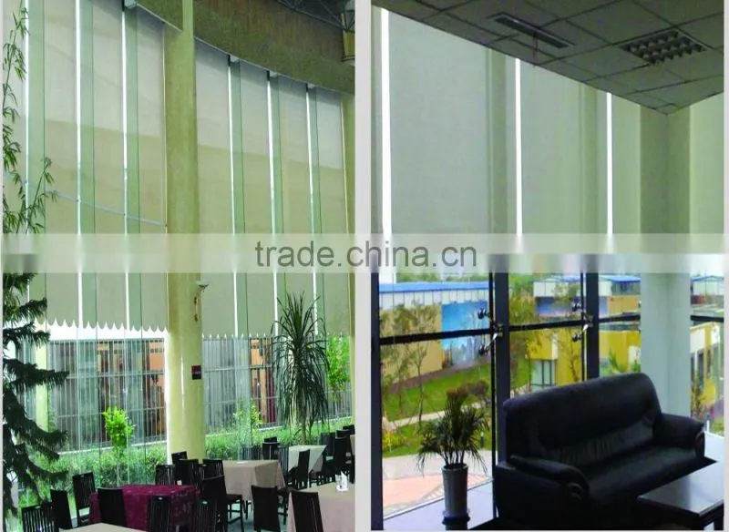 polyester plain fabric translucent window blinds fabic
